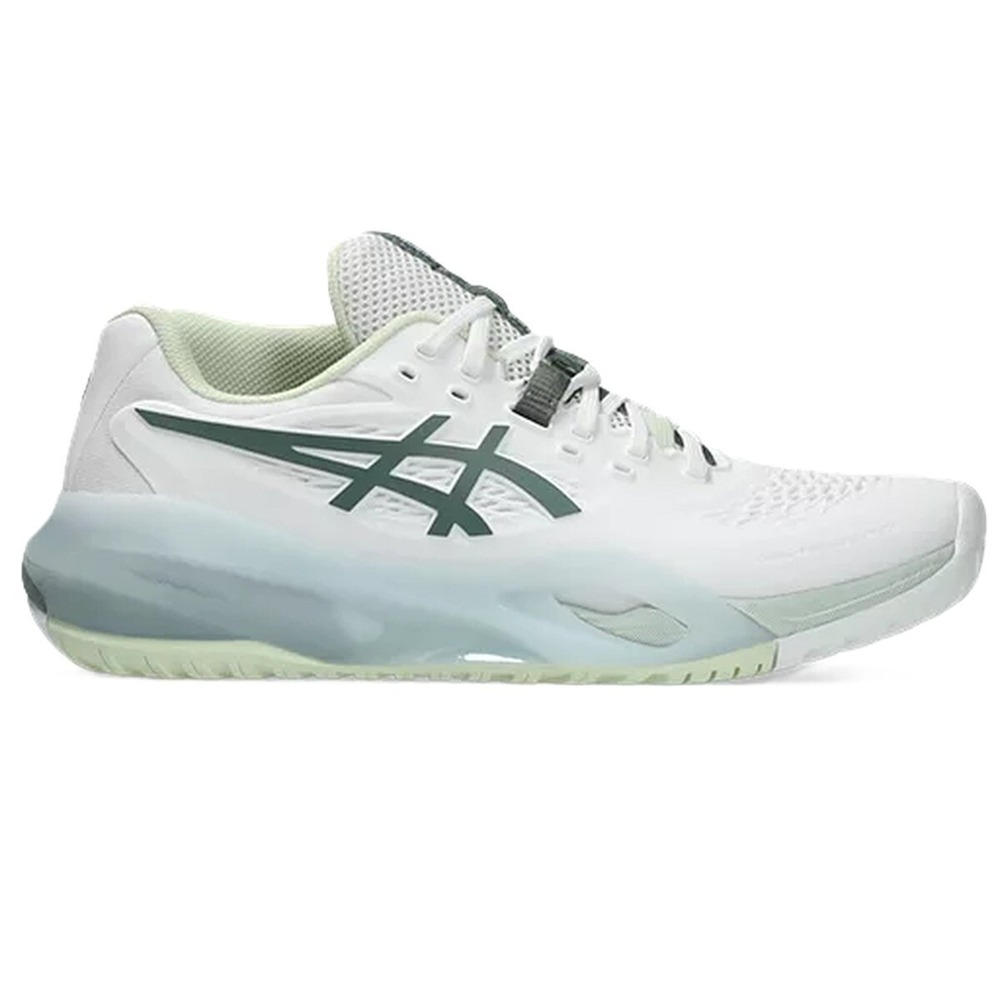 ASICS® (Women's 11.5 WIDE) Gel-Resolution X™ Tennis Shoes in White/Monument Blue